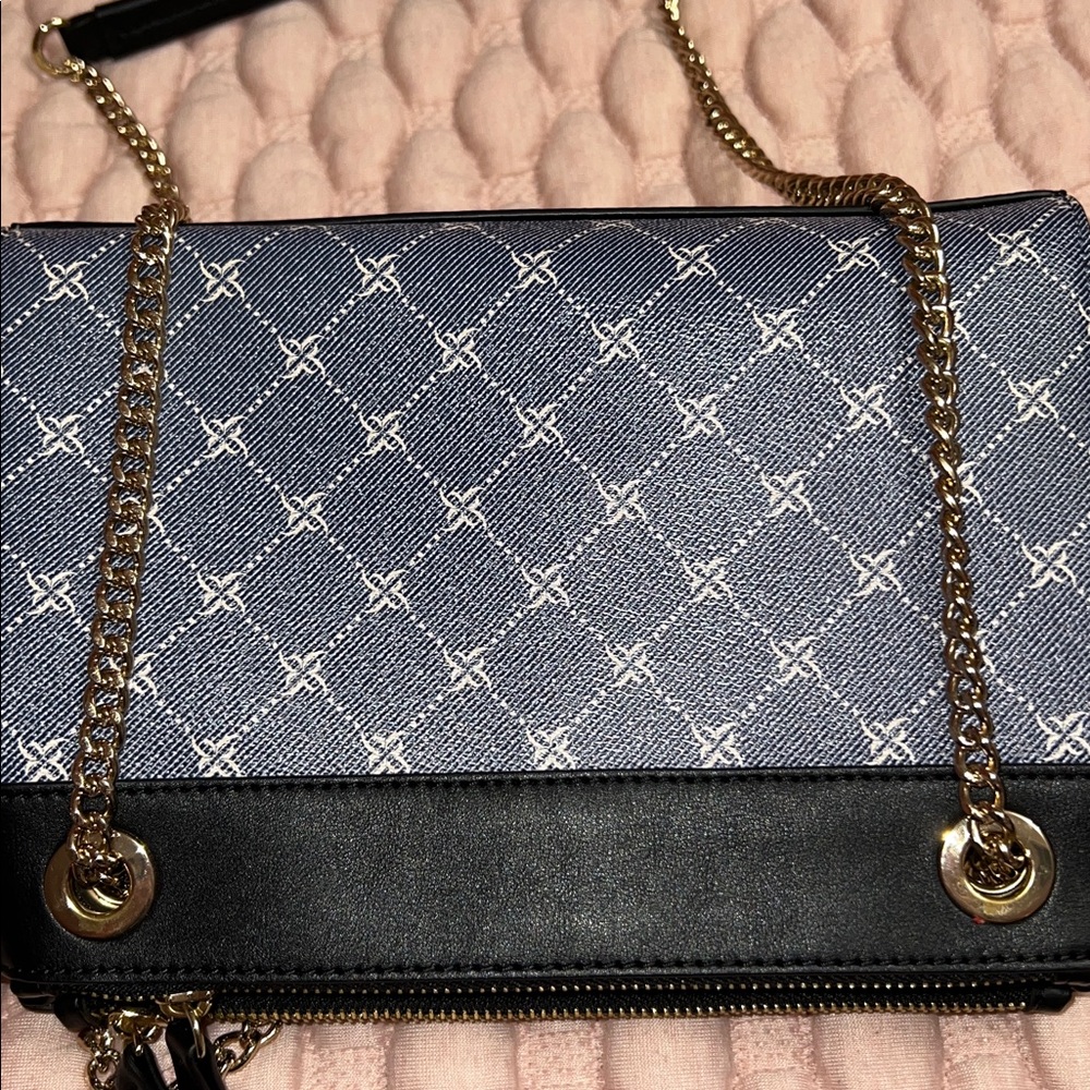 NINE WEST Ellie a List Crossbody Denim Logo - Picture 11 of 13